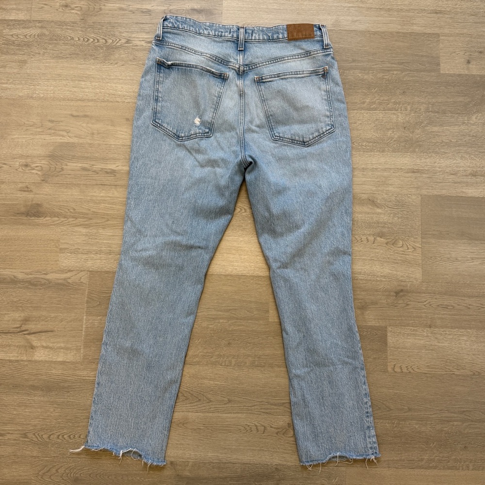 Madewell Jeans Womens Size 31 The Perfect Vintage Jean Distressed Blue Denim - Picture 8 of 13